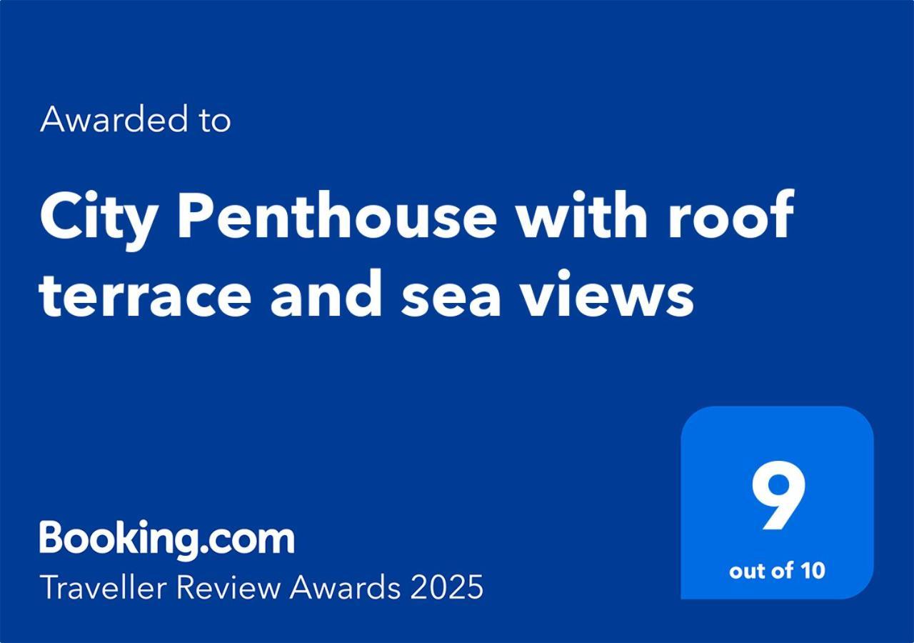 City Penthouse With Roof Terrace And Sea Views Валета Екстериор снимка